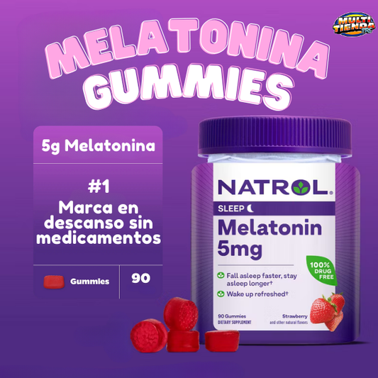 Gomitas de Melatonina Natrol (Sabor Fresa) 5mg