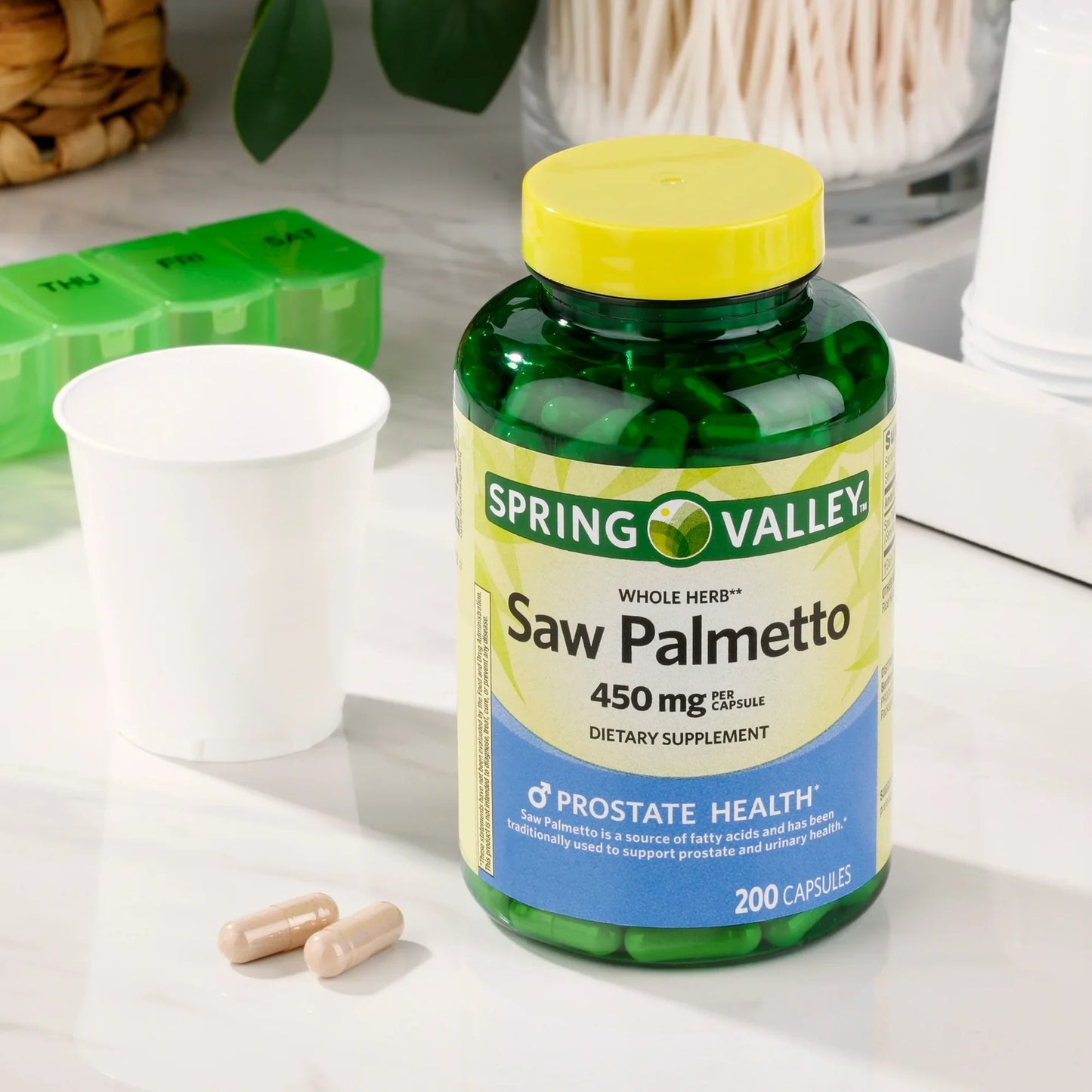 Cápsulas de Saw Palmetto para la Salud Prostática Spring Valley