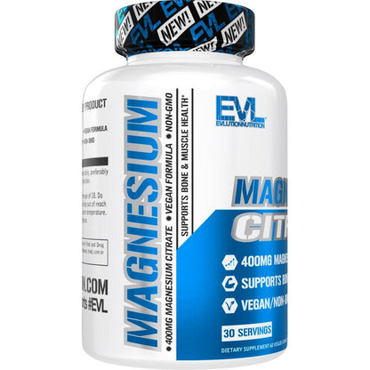 Citrato de Magnesio 400 mg Evlution Nutrition