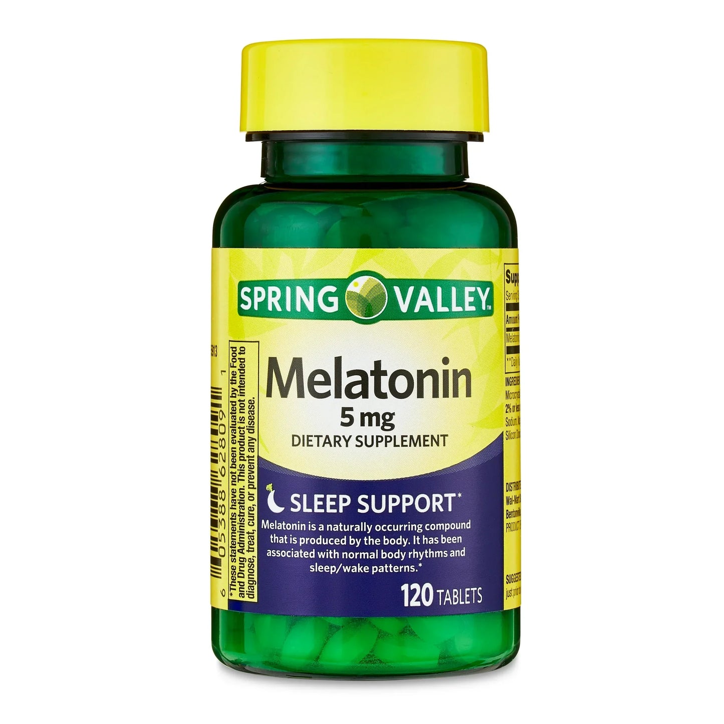 Tabletas de Melatonina Spring Valley 5 Mg