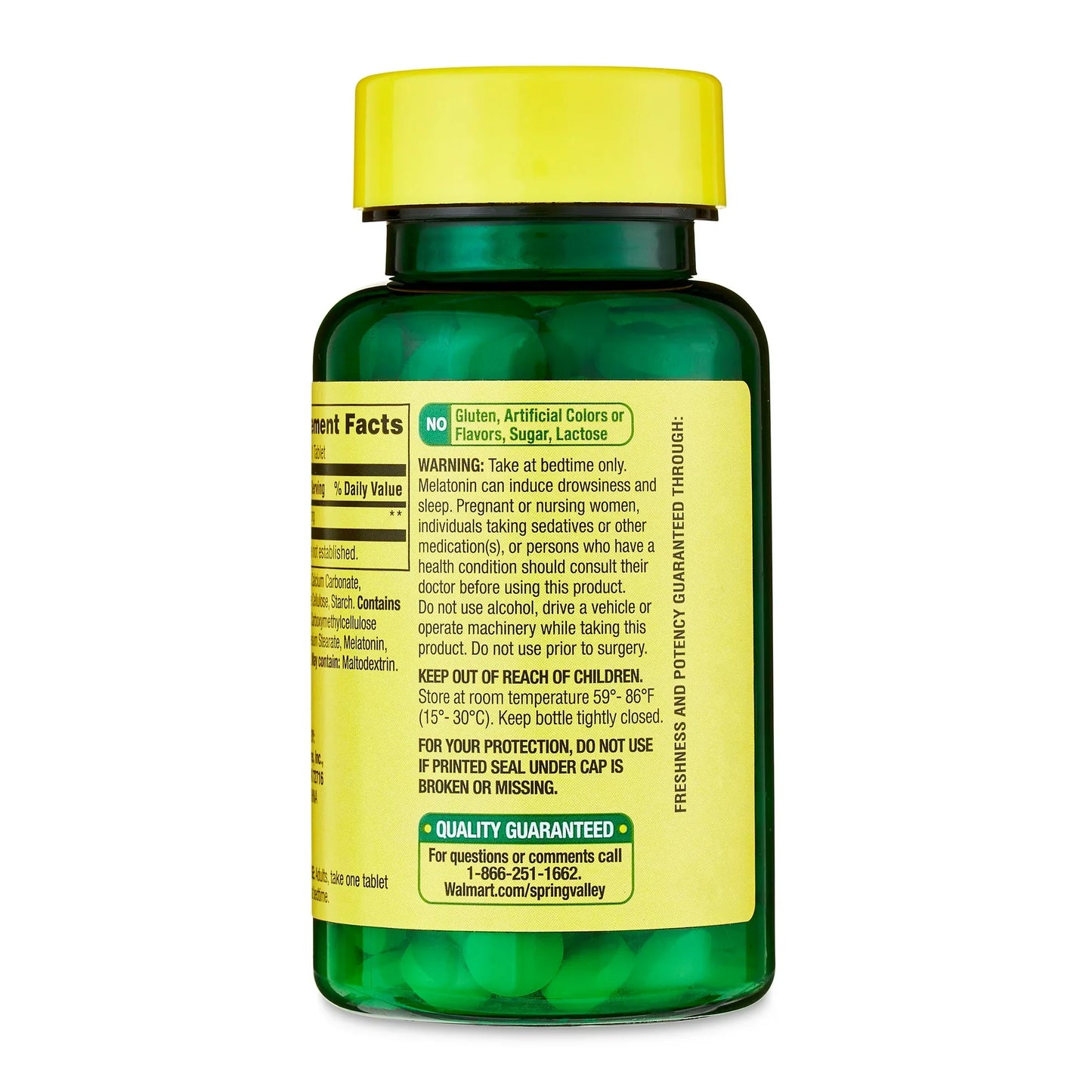 Tabletas de Melatonina Spring Valley 5 Mg