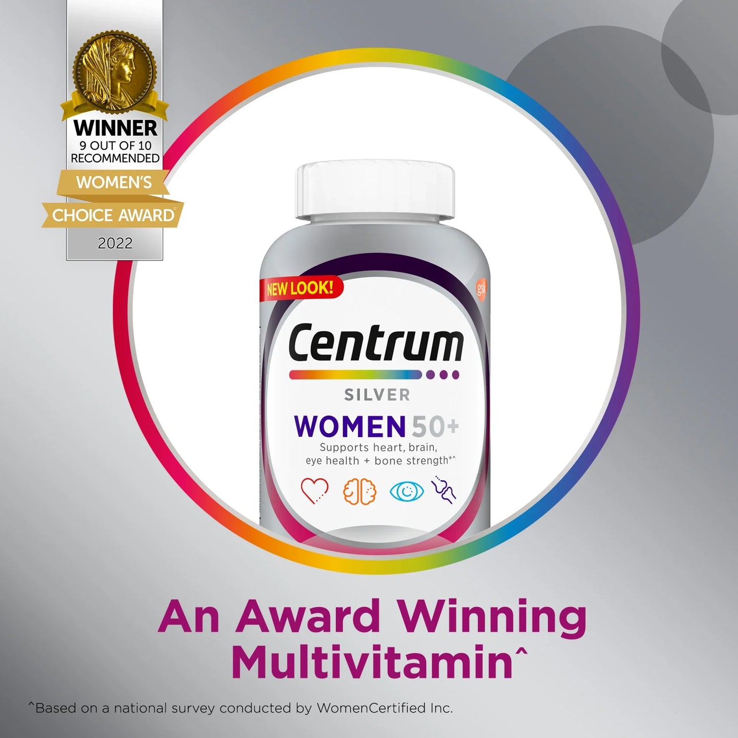 Multivitamínico Centrum Silver para Mujeres 50+