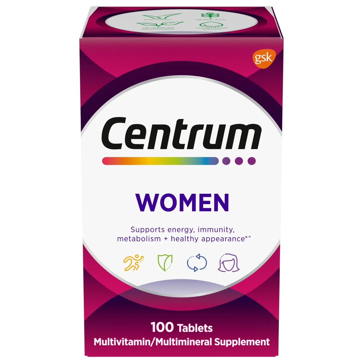 Multivitamínico Centrum para Mujeres con Hierro y Vitamina D3