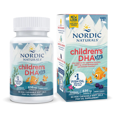 Cápsulas Masticables DHA Xtra para Niños Nordic Naturals