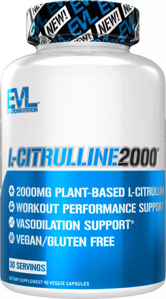 L-Citrulina para Ejercicio y Vasodilatación Evlution Nutrition