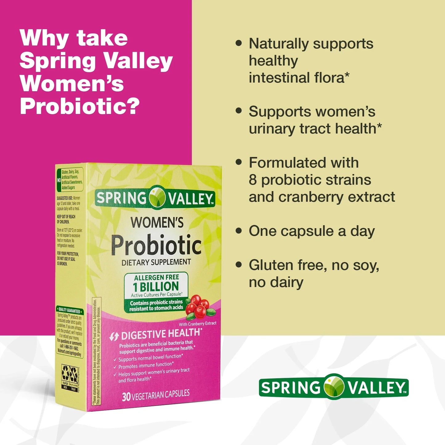 Probiótico para Mujeres Spring Valley