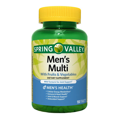 Tabletas Multivitamínicas para Hombres Spring Valley