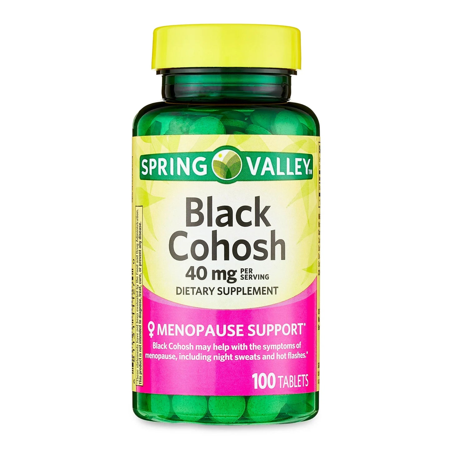 Tabletas de Cohosh Negro para la Menopausia Spring Valley