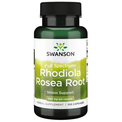 Cápsulas de Rhodiola Rosea para Energía y Estrés Swanson