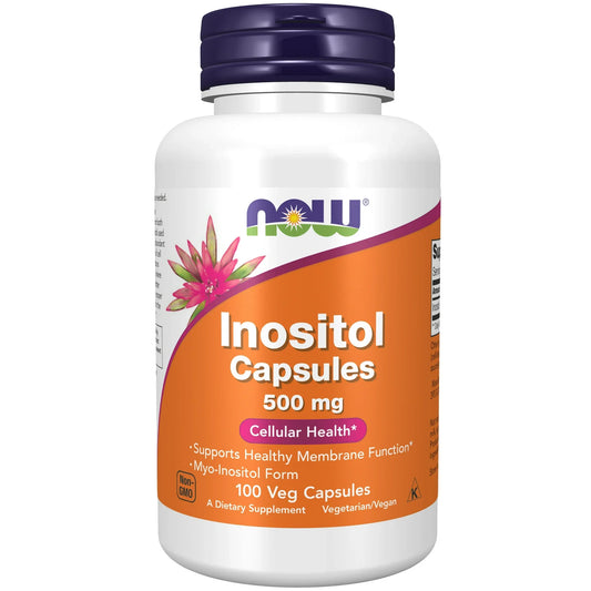 Cápsulas de Inositol para la Salud Celular NOW Supplements