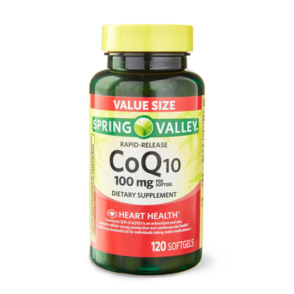 CoQ10 Spring Valley 100 mg para la salud del corazon