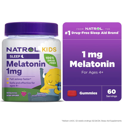 Gomitas de Melatonina para Niños Natrol (Sabor Frambuesa)