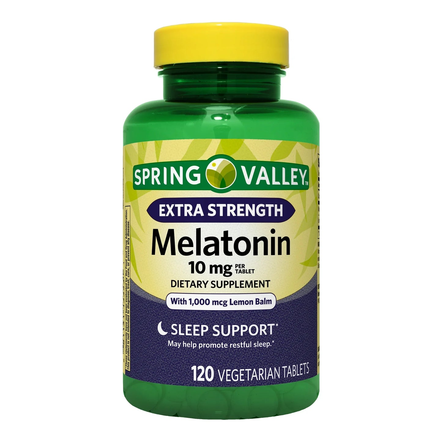 Tabletas Extra Fuertes de Melatonina Spring Valley 10 mg