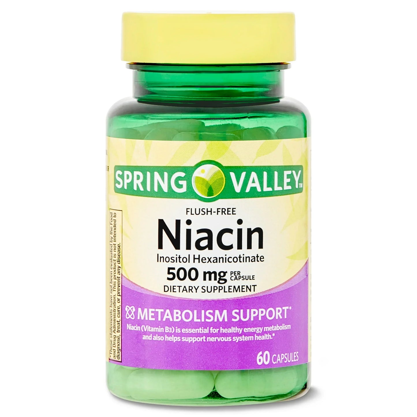 Niacina con Inositol para el Metabolismo Spring Valley