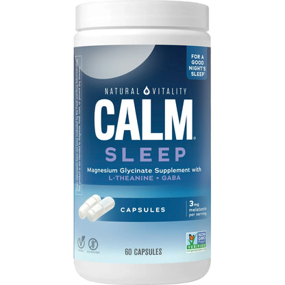 Cápsulas Calmantes para Dormir con Magnesio y Melatonina Natural Vitality