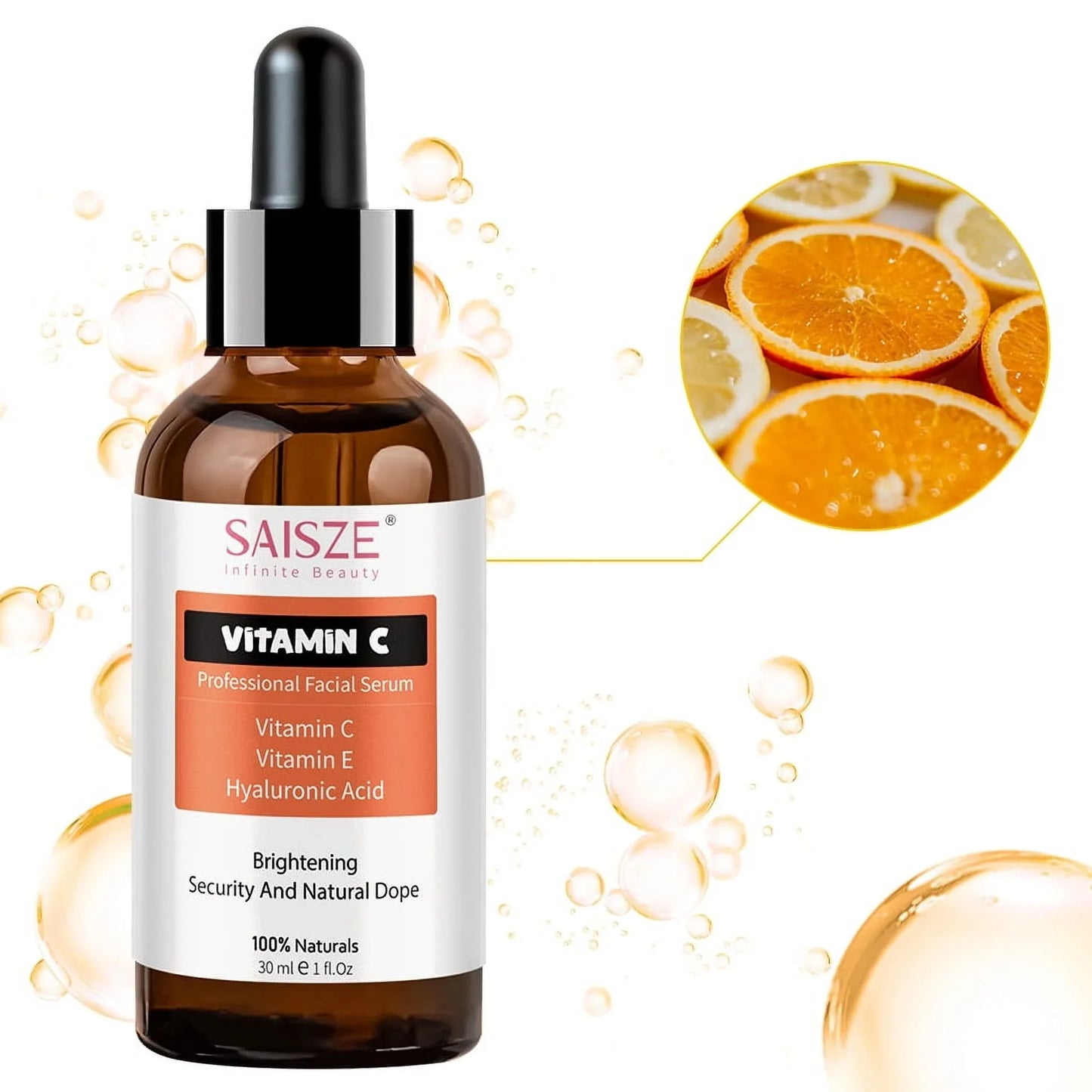 Kit de Sueros Antiedad Saisze: Sérums de Vitamina C, Retinol y Ácido Hialurónico para Día y Noche